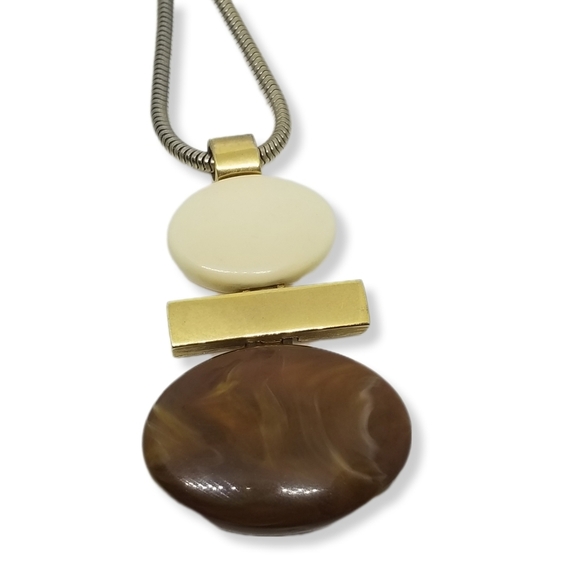 AVON 1976 S.M KENT "THE COLLECTION" DESIGNER SERIES POLISHED OVALS NECKLACE - Picture 4 of 8